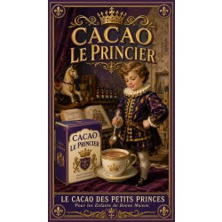 Cacao Le Princier – affiche & plaque vintage | Manufacture Arssans