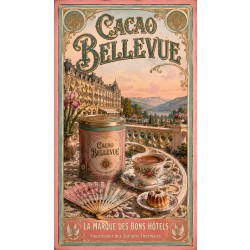 Cacao Bellevue – affiche & plaque vintage | Manufacture Arssans