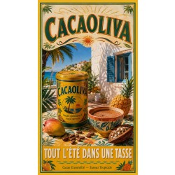 Cacaoliva – affiche & plaque vintage | Manufacture Arssans