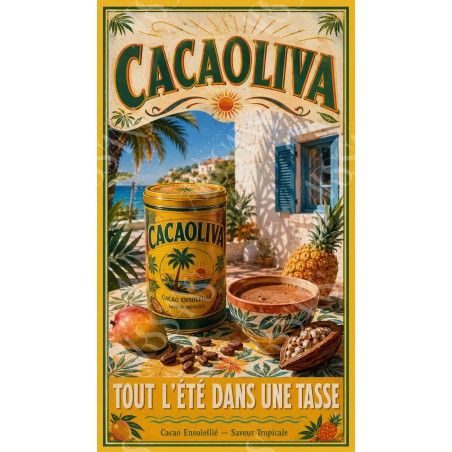 Cacaoliva – affiche & plaque vintage | Manufacture Arssans