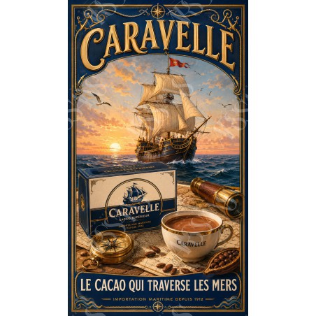 Caravelle – affiche & plaque vintage | Manufacture Arssans