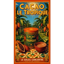 Cacao Le Tropique – affiche & plaque vintage | Manufacture Arssans