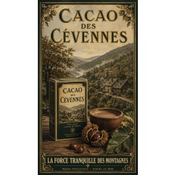 Cacao des Cévennes – affiche & plaque vintage | Manufacture Arssans