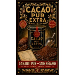 Cacao Pur Extra – affiche & plaque vintage | Manufacture Arssans