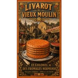 Livarot du Vieux Moulin – affiche & plaque vintage | Manufacture Arssans