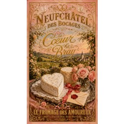 Neufchâtel des Bocages « Le Cœur de Bray » – affiche & plaque vintage | Manufacture Arssans