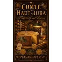Comté du Haut-Jura « Fruitière Saint-Antoine » – affiche & plaque vintage | Manufacture Arssans