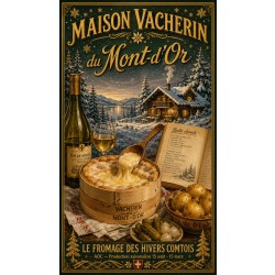 Maison Vacherin du Mont-d'Or – affiche & plaque vintage | Manufacture Arssans