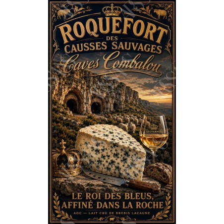 Roquefort des Causses Sauvages « Caves Combalou » — Manufacture Arssans