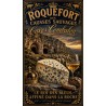Roquefort des Causses Sauvages « Caves Combalou » – affiche & plaque vintage | Manufacture Arssans