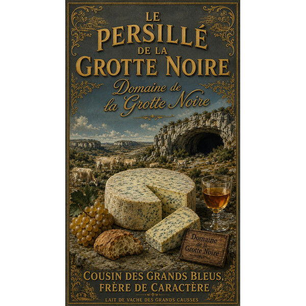 Le Persillé de la Grotte Noire – affiche & plaque vintage | Manufacture Arssans