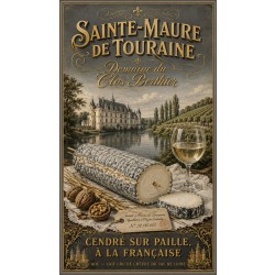 Sainte-Maure de Touraine « Domaine du Clos Berthier » – affiche & plaque vintage | Manufacture Arssans