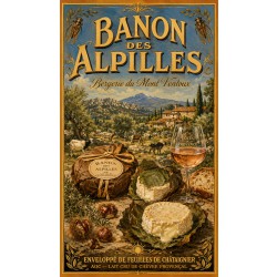 Banon des Alpilles « Bergerie du Mont Ventoux » – affiche & plaque vintage | Manufacture Arssans
