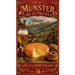 Munster de la Vallée « Maison Schoenberger » – affiche & plaque vintage | Manufacture Arssans