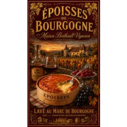 Époisses de Bourgogne « Maison Berthault-Vigneron » – affiche & plaque vintage | Manufacture Arssans