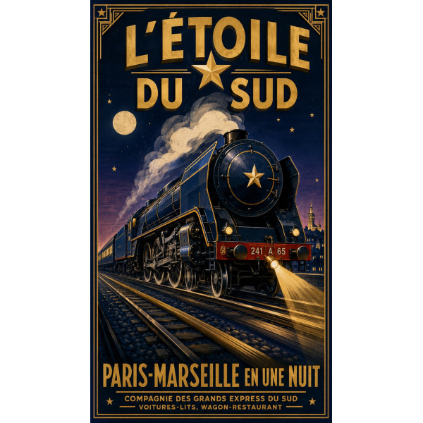 L'Étoile du Sud – affiche & plaque vintage | Manufacture Arssans