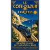 Le Côte-d'Azur Limited – affiche & plaque vintage | Manufacture Arssans