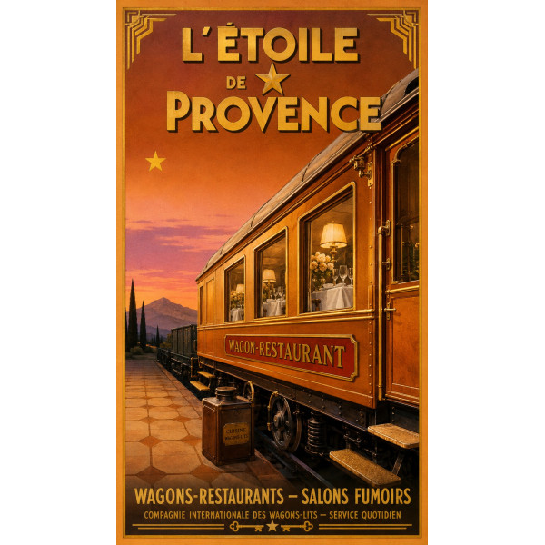L'Étoile de Provence – affiche & plaque vintage | Manufacture Arssans