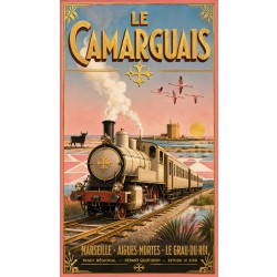 Le Camarguais – affiche & plaque vintage | Manufacture Arssans