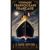 Compagnie Transocéane Française – affiche & plaque vintage | Manufacture Arssans
