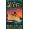 S/S Aquitanie – affiche & plaque vintage | Manufacture Arssans