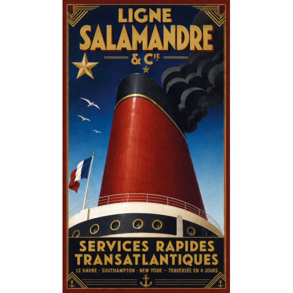 Ligne Salamandre & Cie - affiche & plaque vintage | Manufacture Arssans
