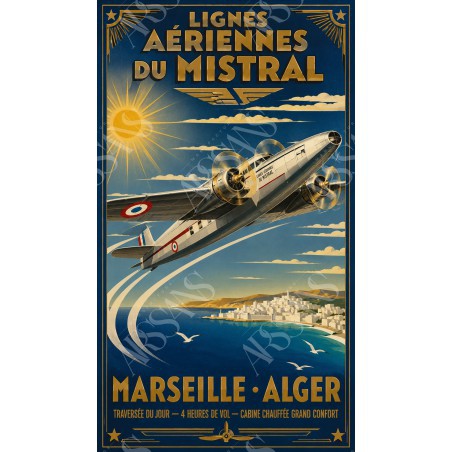 Lignes Aériennes du Mistral — Manufacture Arssans