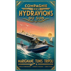 Compagnie des Hydravions du Sud – affiche & plaque vintage | Manufacture Arssans