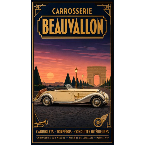 Carrosserie Beauvallon – affiche & plaque vintage | Manufacture Arssans