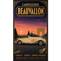 Carrosserie Beauvallon – affiche & plaque vintage | Manufacture Arssans