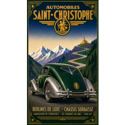 Automobiles Saint-Christophe – affiche & plaque vintage | Manufacture Arssans