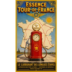 Essence Tour-de-France – affiche & plaque vintage | Manufacture Arssans