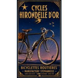 Cycles Hirondelle d'Or – affiche & plaque vintage | Manufacture Arssans