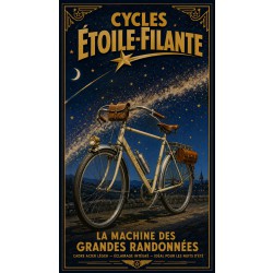 Cycles Étoile-Filante – affiche & plaque vintage | Manufacture Arssans