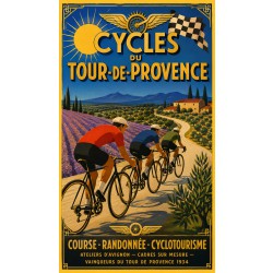 Cycles du Tour-de-Provence – affiche & plaque vintage | Manufacture Arssans