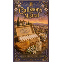 Calissons du Mistral – affiche & plaque vintage | Manufacture Arssans