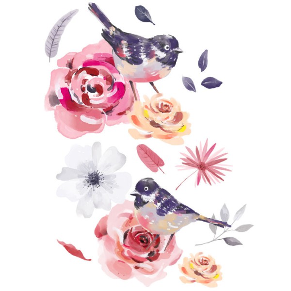 Papier Peint Aquarelle Ludmillis — Ambiance 2