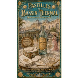 Pastilles du Bassin Thermal — Manufacture Vaucluzière – affiche & plaque vintage | Manufacture Arssans
