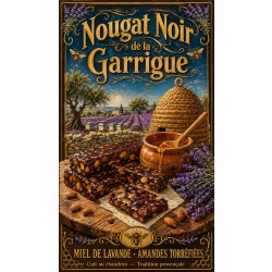 Nougat Noir de la Garrigue – affiche & plaque vintage | Manufacture Arssans
