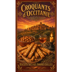 Croquants d'Occitanie — Maison Verfeuilles – affiche & plaque vintage | Manufacture Arssans
