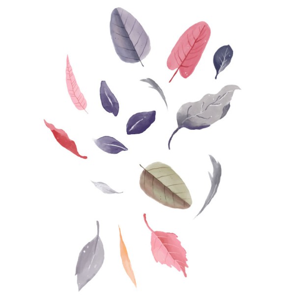 Papier Peint Aquarelle Folia — Ambiance 1