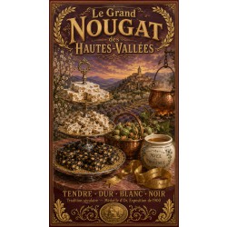 Le Grand Nougat des Hautes-Vallées – affiche & plaque vintage | Manufacture Arssans