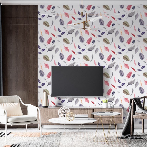 Papier Peint Aquarelle Folia — Ambiance 2