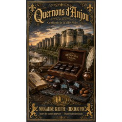 Quernons d'Anjou — Confiserie de la Ville Noire – affiche & plaque vintage | Manufacture Arssans