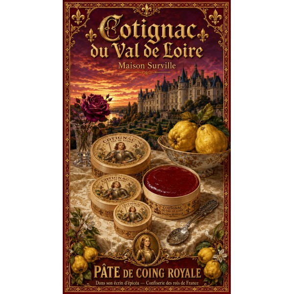 Cotignac du Val de Loire — Maison Surville – affiche & plaque vintage | Manufacture Arssans