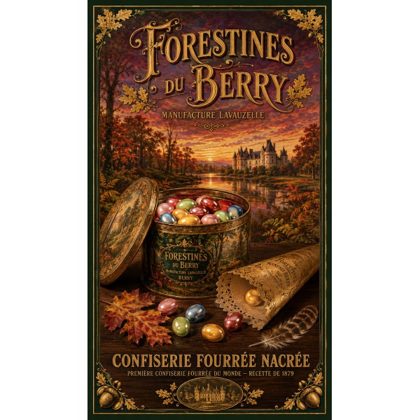 Forestines du Berry — Manufacture Lavauzelle – affiche & plaque vintage | Manufacture Arssans