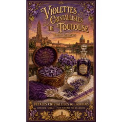 Violettes Cristallisées de Toulouse — Maison Garonnac – affiche & plaque vintage | Manufacture Arssans