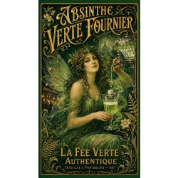 Absinthe Verte Fournier — La Fée Verte Authentique – affiche & plaque vintage | Manufacture Arssans