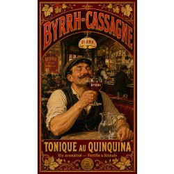 Byrrh-Cassagne — Tonique au Quinquina – affiche & plaque vintage | Manufacture Arssans
