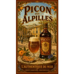 Picon des Alpilles — L'Authentique du Midi – affiche & plaque vintage | Manufacture Arssans
